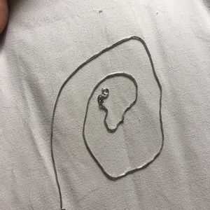 Sterling silver chain necklace